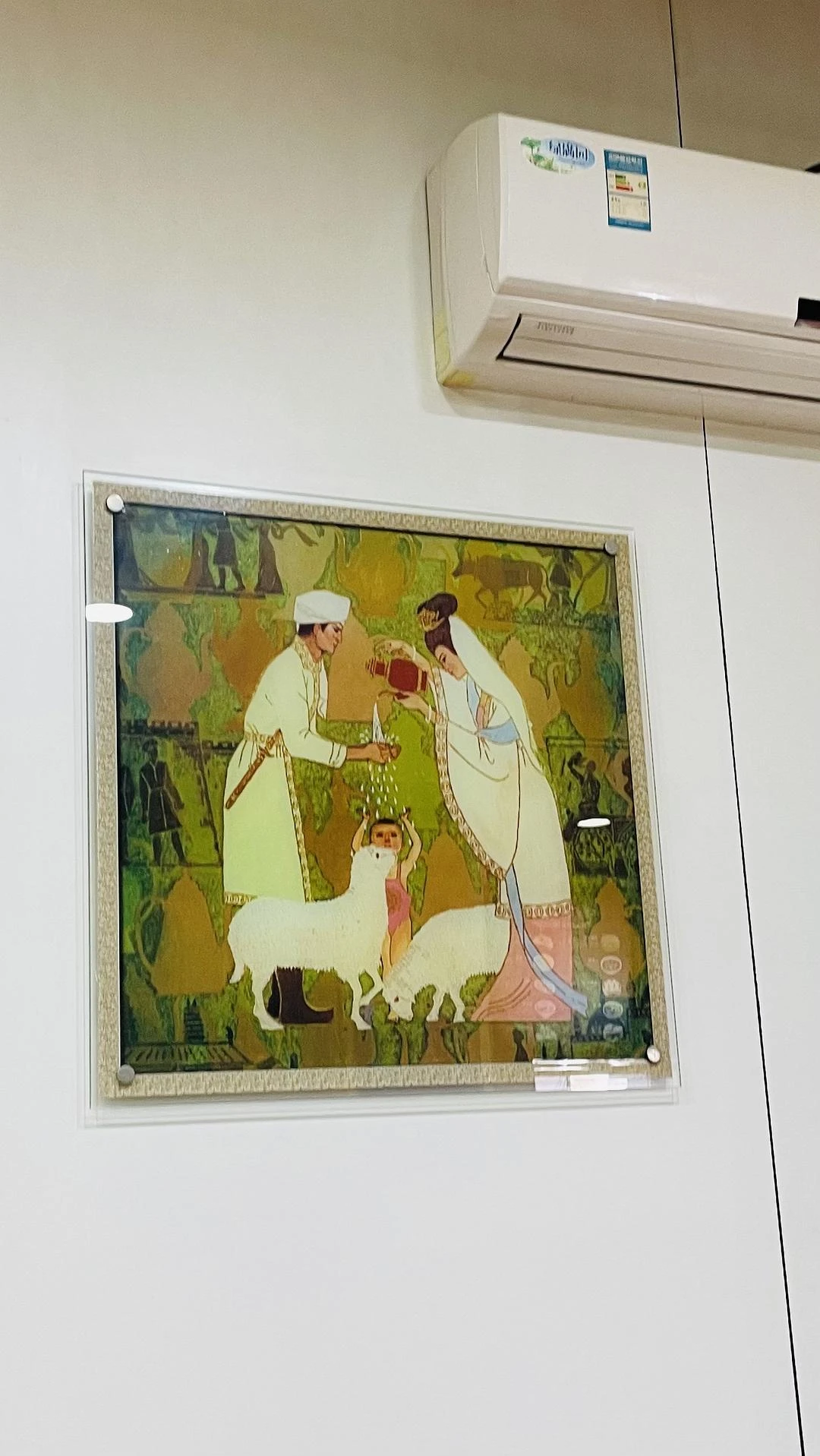 在当地的一家餐厅吃早餐，发现这幅画还挺好看的 - 图1