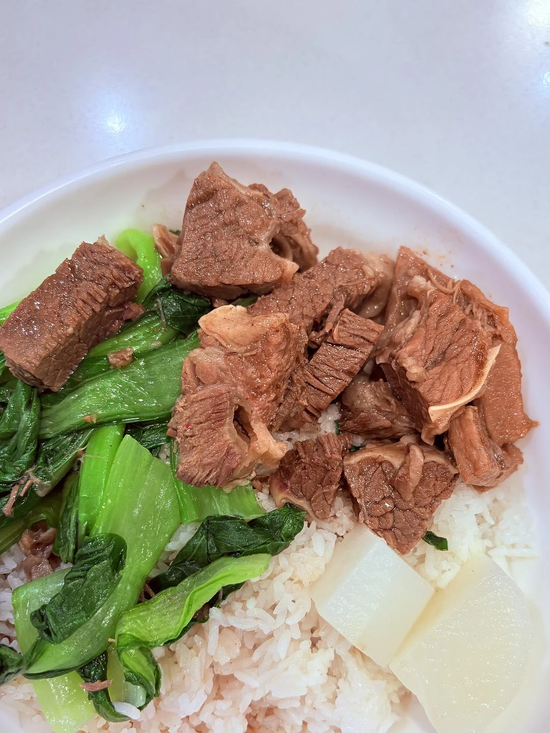 我真的不是肉食爱好者，就这么几块牛腩，到最后都还 - 图1