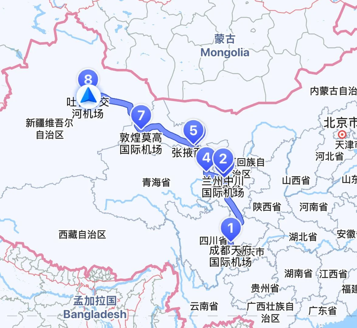 从成都出发，经过60万4800 秒的长途跋涉，穿 - 图1